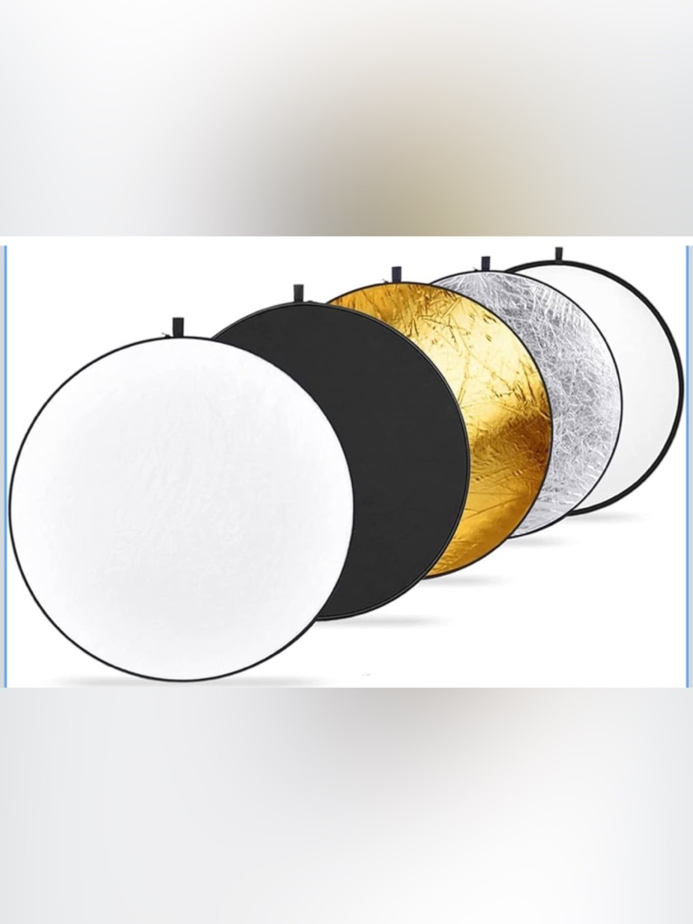 Neewer 43in 5 in 1 Round Photography Reflector - Collapsible with Storage Bag